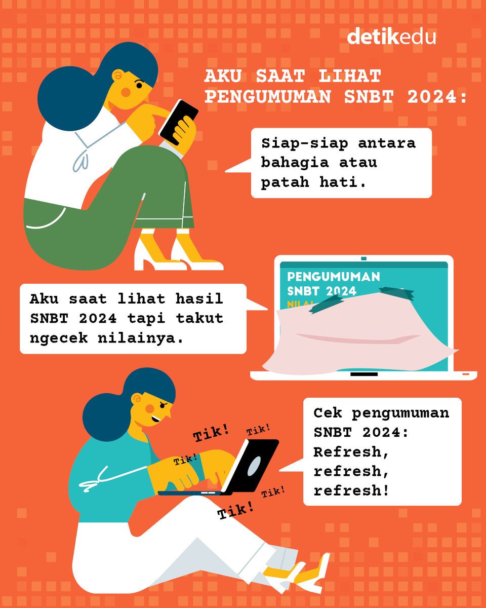 detik_edu's tweet image. Detik-detik pengumuman SNBT!😬😮‍💨

Beginilah curhatan netizen ketika menunggu pengumuman. Kalau versi kamu gimana nih, detikers? Komen di bawah ya!

#detikedu #pengumumanSNBT #SNBT2024 #memes