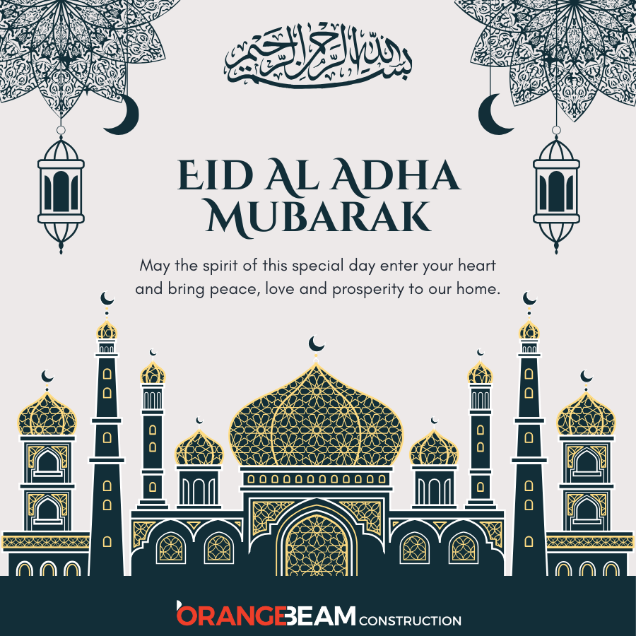 ORANGEBEAMgroup's tweet photo. As we gather to celebrate Eid al-Adha, let us reflect on the profound lessons it teaches us - the spirit of sacrifice, the importance of sharing, and the power of compassion. 

Happy Eid al-Adha!

#ORANGEBEAMConstruction #EidAdha #SelamatHariRayaHaji https://t.co/OkGr7O9Ei8