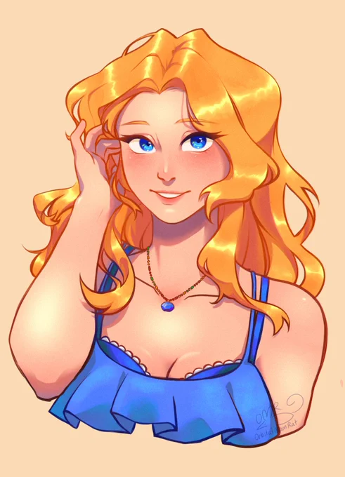 You can kiss 100 boys… #StardewValley #haleystardew 