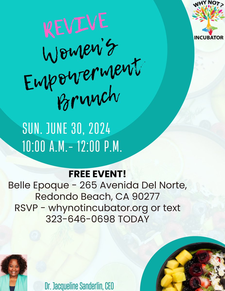 It's time to wake up some dead dreams, ideas and plans! Bring your card or your social media handle and work your network! #network #EmpoweredWomen