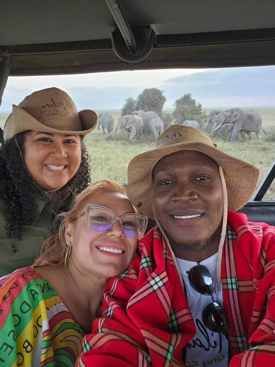 The good times and the good vibes in Amboseli National Park with <a href="/stigmate15/">Liliana González</a> and @oddybl 

Beautiful moments and memories on safari to this world class destination! Spark your wanderlust with us on milanatours.com

Contact us for a safari today;
📞 +(254) 780 269 465 |