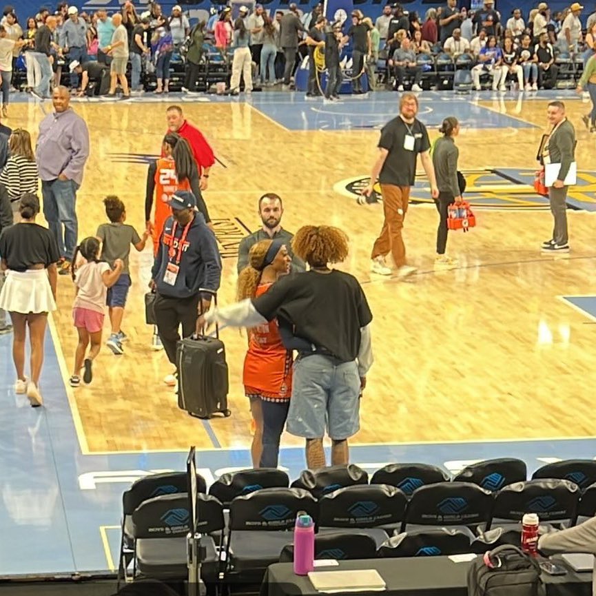 queertvnerd's tweet photo. From the left at the beginning of the season to the right five weeks in, the #WNBA subplots are everything. Happy Pride month 🫶🏾 https://t.co/CNp3OvFyy5