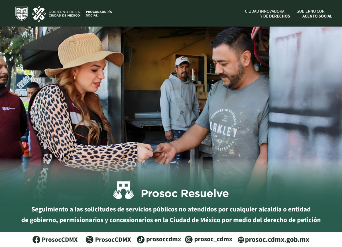 ProsocCDMX's tweet photo. Sí en 40 días hábiles no han atendido tus solicitudes, la #PROSOC te respalda para resolver tus peticiones. 🤝 https://t.co/KhyQjhE2VO