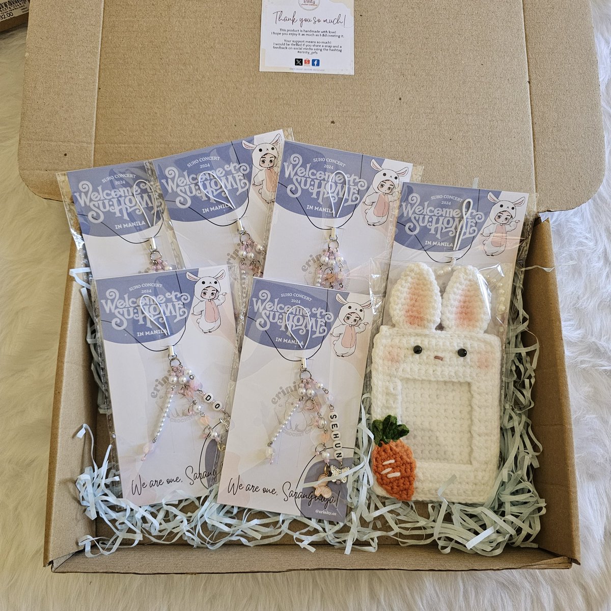erinity_cc's tweet photo. Shipped! Thank you Eris! 🐰

for NCR and buyers close to Baguio City, 1-3 days po ang shipping time (based on my experience) keri po ihabol til the con. 😉

Main post ;
https://t.co/C2kbzyKRry

💌 DM for inquiries
wts lfb crochet suho bunny eribong cover suhome in manila https://t.co/ji7c13ClXb