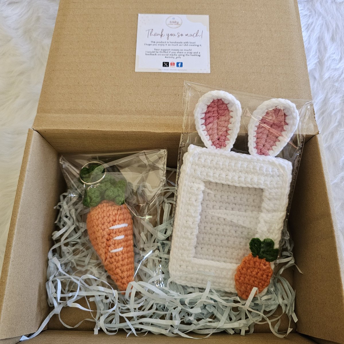 erinity_cc's tweet photo. Shipped! Thank you Eris! 🐰

for NCR and buyers close to Baguio City, 1-3 days po ang shipping time (based on my experience) keri po ihabol til the con. 😉

Main post ;
https://t.co/C2kbzyKRry

💌 DM for inquiries
wts lfb crochet suho bunny eribong cover suhome in manila https://t.co/ji7c13ClXb