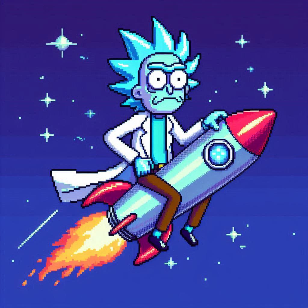 BasedRick_'s tweet image. C'mon and jump on the rocket with me. We are BLASTING off MF'ers.