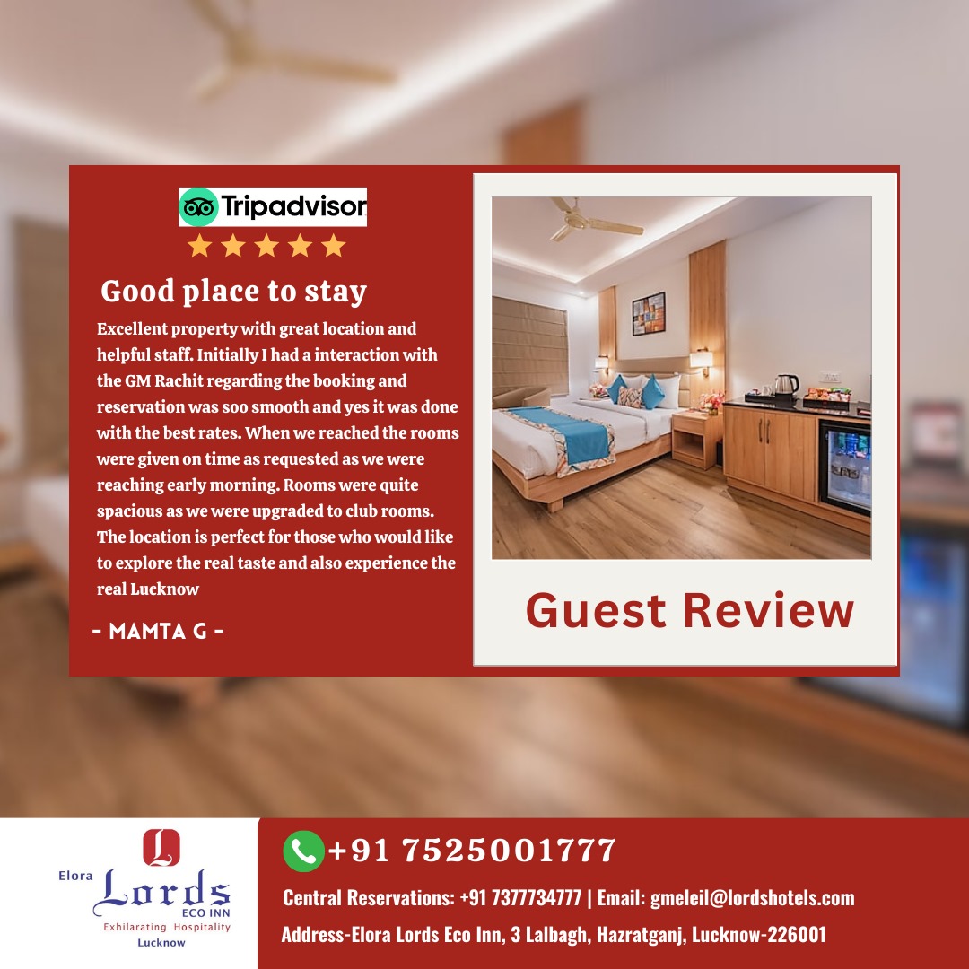 Eloralords's tweet photo. Your feedback is our fuel for growth! 

Thanks for choosing us and we look forward to creating even more unforgettable experiences together!

#LordsHotels  #HappyGuests #LuxuryStay #tripadviser #guestreview #guestfeedback #satisfaction https://t.co/ucGvKnFhMT