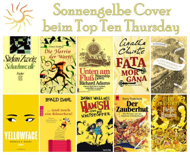2013welten's tweet photo. Heute hoffe ich auf viele gelbe, sonnige Cover!
Beim #toptenthursday sollen 10 Buchtipps mit gelben Covern vorgestellt werden und ich hab einige tolle Bücher für euch gefunden :)
Welche davon kennt ihr?
Schaut gerne im Beitrag vorbei und macht mit:
https://t.co/9cpr4eOkC2 https://t.co/PznSq8RfeB