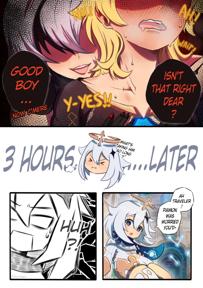 tomytobk's tweet image. #arlether // #aecchino comic

&quot;the missing scarf&quot;

#Aether #Arlecchino #GenshinImpact #原神 #Genshin #aetherxarlecchino #空