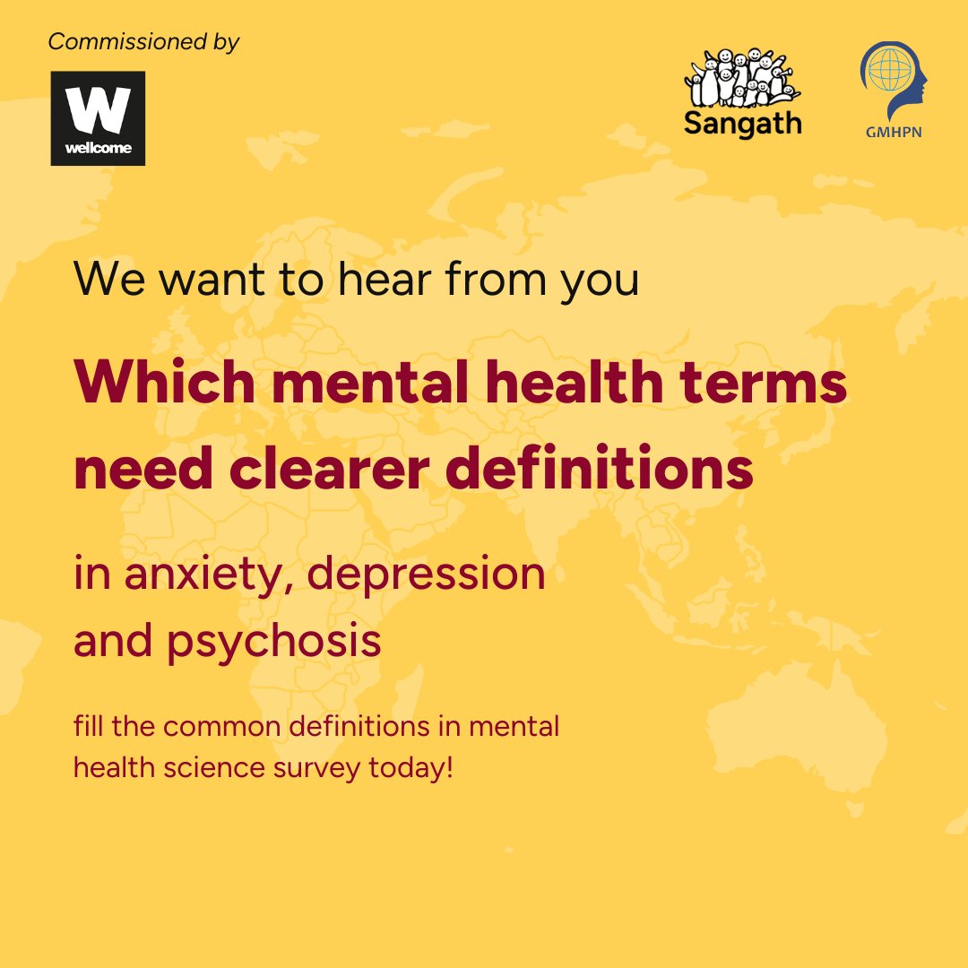 If you're a lived or professional expert in anxiety, #depression or #psychosis, we need your inputs! Fill the survey to prioritize terms needing consensus definitions for early interventions in anxiety, depression, and psychosis redcap.link/vjx5zzdy <a href="/wellcometrust/">Wellcome</a> <a href="/maisiejenk/">Maisie Jenkins</a>