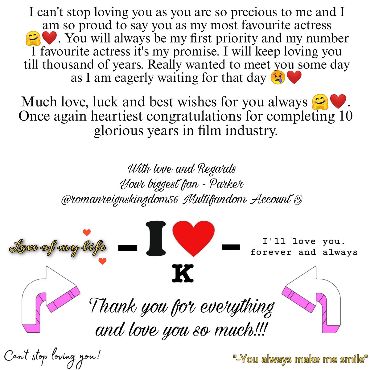 reigns_kingdom's tweet photo. It's a special letters for you related to 10 glorious years of yours in film industry 🥰❤️. Much love and luck for you always ❤️💫. Just keep shining on 💫

Pls do read this mam as you have always my whole heart 🥹.

@advani_kiara #KiaraAdvani

#10YearsOfKiaraAdvani 🫶🫶🫶🫶 https://t.co/CvmUUYuv6F