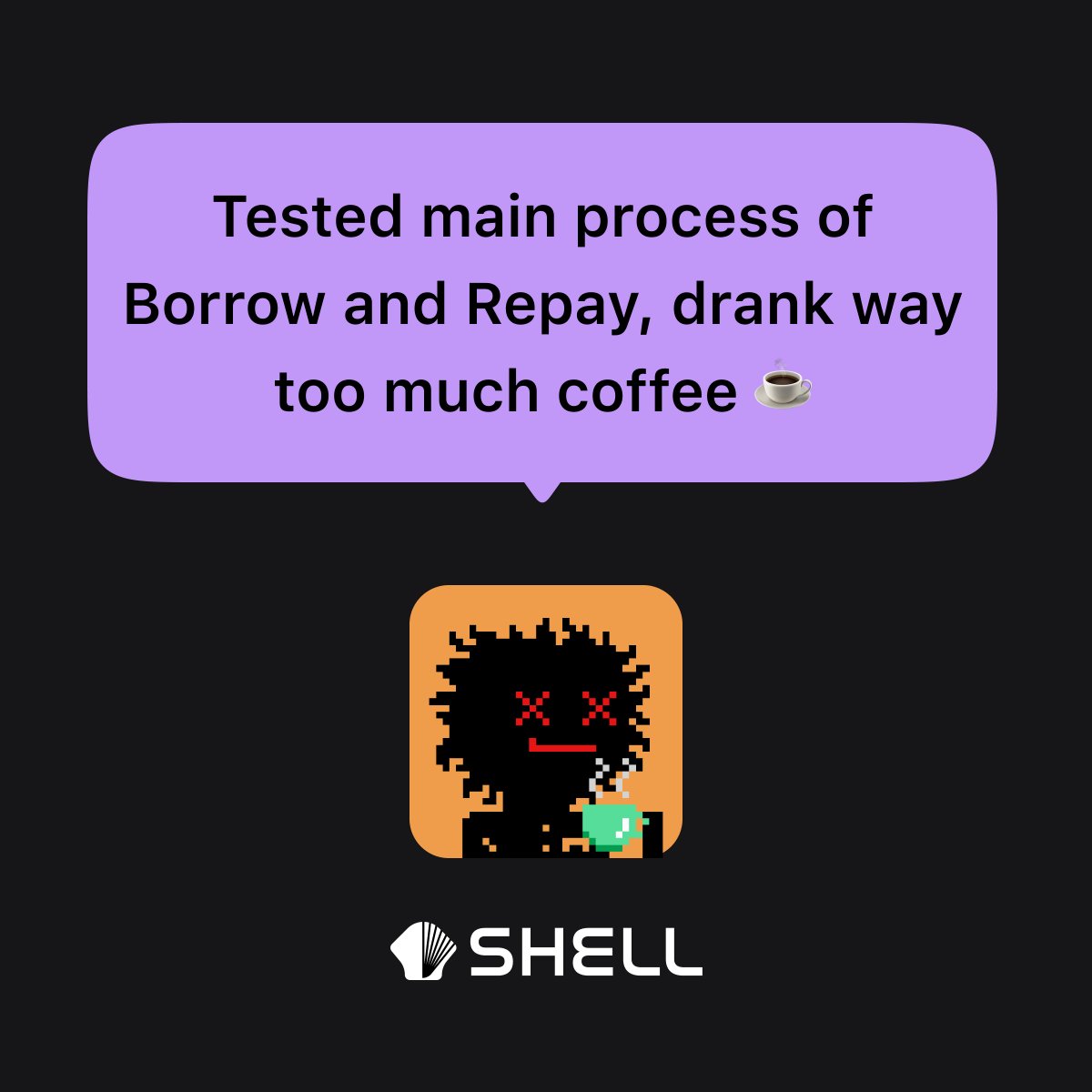ShellFinance_'s tweet image. No sleep! The testnet is on the way for our #Darkman NFT holders!