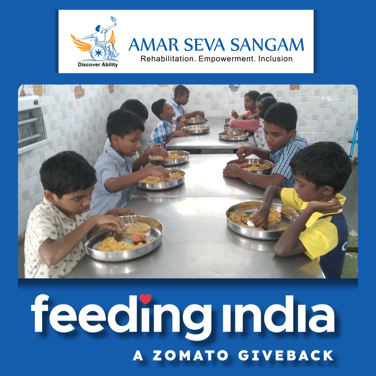 amarseva's tweet photo. Thank You @FeedingIndia for distributing free food items for February 2024, benefiting our service users in the Sangamam School & Residential Program for Special Needs Children, Disabled Youth Trainees & Home Students.
#FeedingIndia #DailyFeedingProgramFI #ChildNutrition https://t.co/QES1vfy3jd
