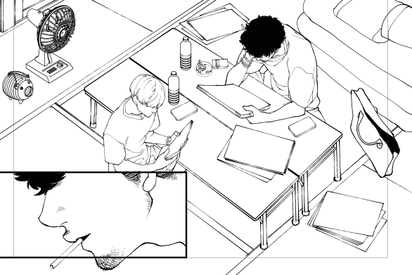 9話_セクション1/4 のペン入れおわった～～😆 