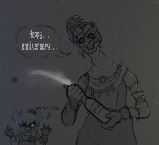 boi_oil's tweet image. Masquerade time! Happy 8th year, DBD!!  
#dbd #DeadbyDaylight #TheUnknown #TheMadDesigner