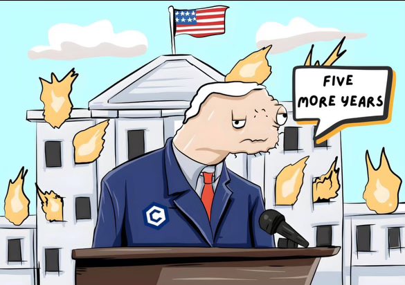 nomoboden's tweet photo. UHHH JOE, IT’S FOUR YEARS & THERE IS NO WAY IN HELL! #NOMOBO ON $CRO https://t.co/7zUQ9GBnIL