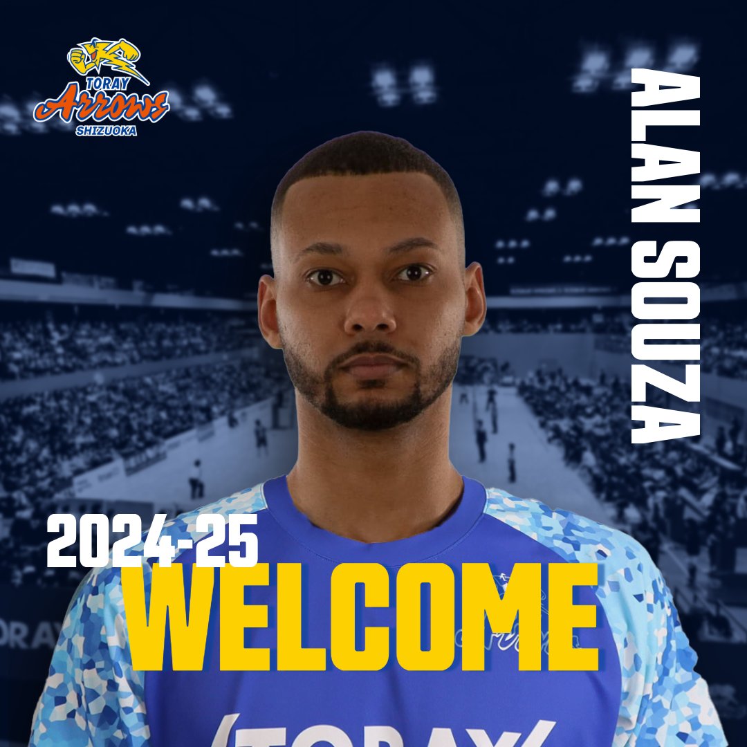 【契約合意のご報告】
この度、東レアローズ静岡はアラン ソウザ選手と2024-25シーズンの選手契約に合意いたしましたのでお知らせいたします。 

▼アラン ソウザ選手のコメント・詳細はこちら
toray-arrows.jp/men/news/detai…

#東レアローズ静岡
#torayarrowsshizuoka
#AlanSouza