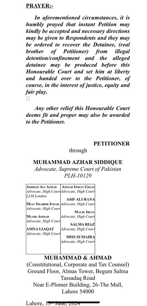 AzharSiddique's tweet image. عمران ریاض خان کیخلاف گواہ بنائے جانے والے ڈاکٹر ارشد کی بازیابی کے لیے لاہور ہائیکورٹ میں درخواست دائر!!!

گزشتہ روز گواہ بننے والے ڈاکٹر ارشد نے مقدمہ کو جھوٹا اور بے بنیاد قرار دیا!!

عمران ریاض خان کیخلاف مدعی مقدمہ اسد عارف بھٹی کا مسلم لیگ ن سے تعلق ہے! 

ڈاکٹر ارشد عدالت…