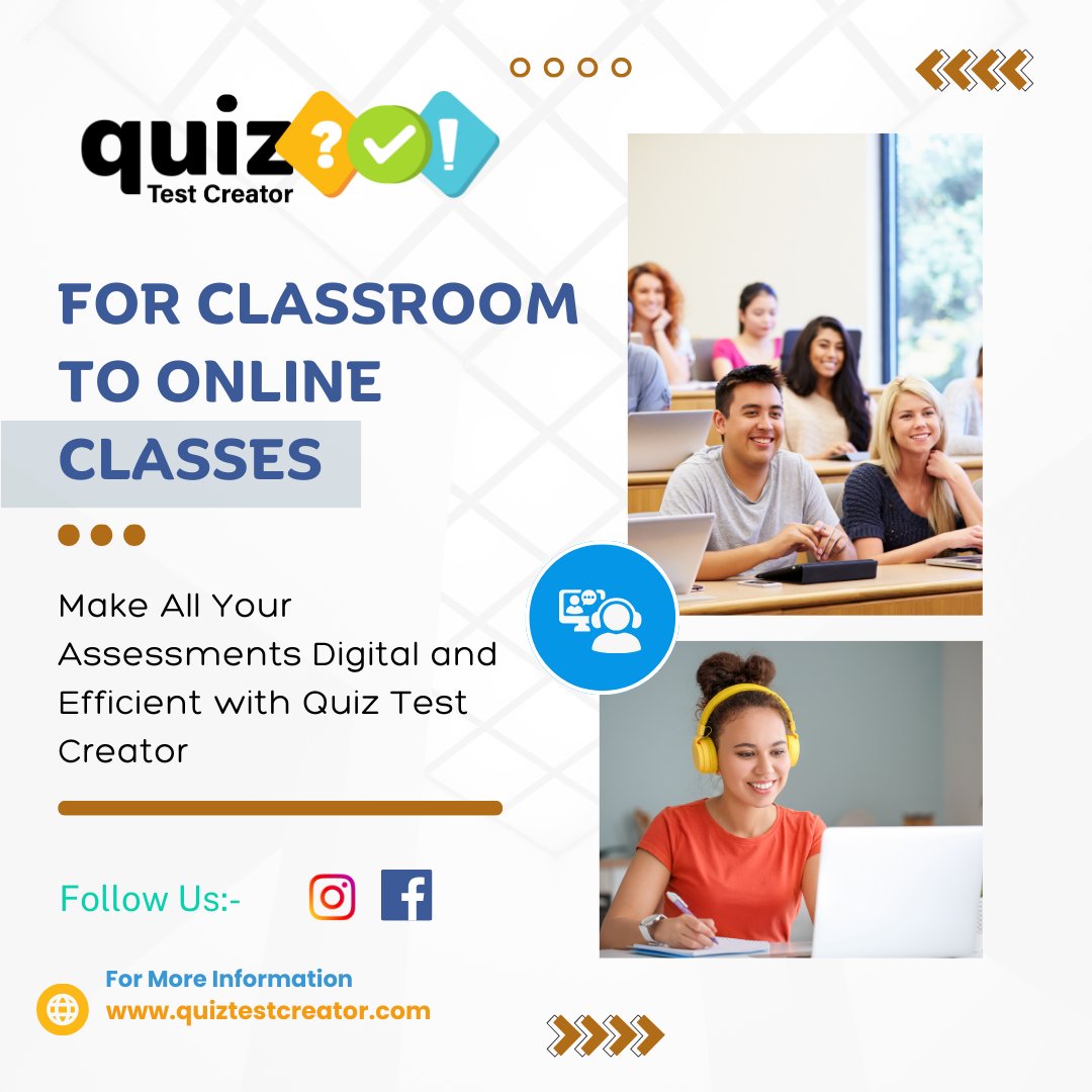 QuiztestCreator's tweet image. Simplify your assessment process today! 🎓✨

Take the action -Sign Up Now! Visit Now: quiztestcreator.com

#DigitalLearning #VirtualClassroom #RemoteLearning #StudentEngagement #EfficentAssessment  #QuizTestCreator