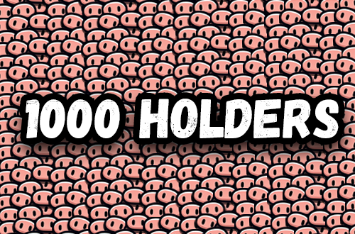 piggedbypiggy's tweet photo. 1000 HOLDERS IN 3 DAYS
Y'ALL ARE NOT PIGGIN AROUND  🐷🔪 https://t.co/BKEkFWT6lr