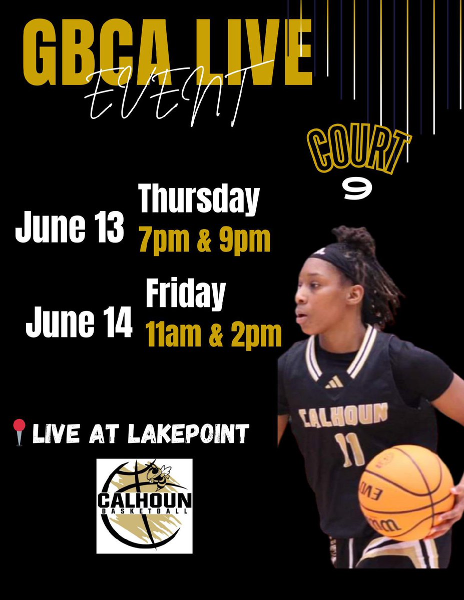 Come out to watch my team and I play in the <a href="/girlsgbcalive/">GBCA Girls Live Event</a> event‼️↙️