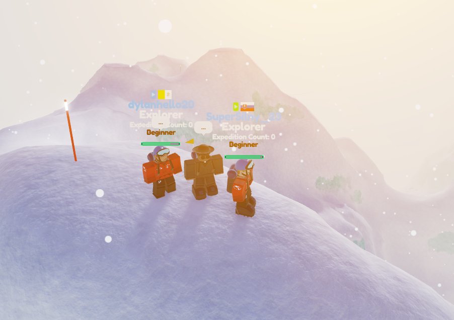 StephenYuang's tweet photo. Roblox's obbies today are crazy, not blocky but resemble real hikings from around the world.

Here's the photo from my expedition to the south pole with my fellow priests.

Game : Antarctica Expedition by @StudioPlayduo . https://t.co/bUR4aTeTIj