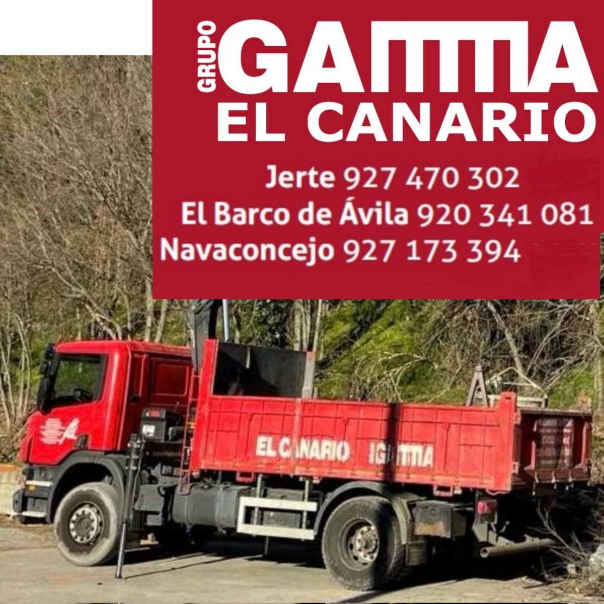 Inmacp07's tweet photo. @La_Cerca El viernes 24 de Mayo robaron un #camiónpluma en el municipio de #Navaconcejo (Cáceres). Es un  Scania rojo con rotulacion de #GAMMA "EL CANARIO", matrícula #8444HCN ¿Por favor nos podéis ayudar a difundir?GRACIAS
#robocamion  #España #DenunciaPublica #Robocoche #robo https://t.co/rhRpBPT5YL