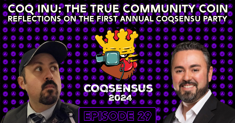 2SixMedia's tweet photo. ๐๏ธ New Episode Alert! ๐๏ธ
Join us as we reflect on the first annual Coqsensus event and celebrate $COQ, the epitome of a true community coin!