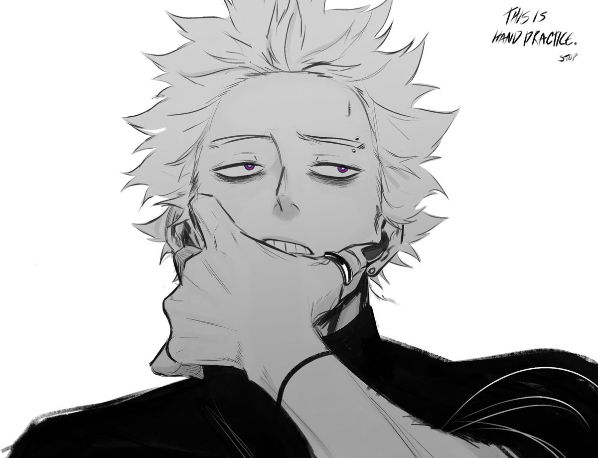 dexteritvy's tweet photo. i wanted to draw a hand and i wanted to draw shinsou’s weird eyebrows so i did. dont mention the pose i dunno whats going on man https://t.co/WEN01V4vQj