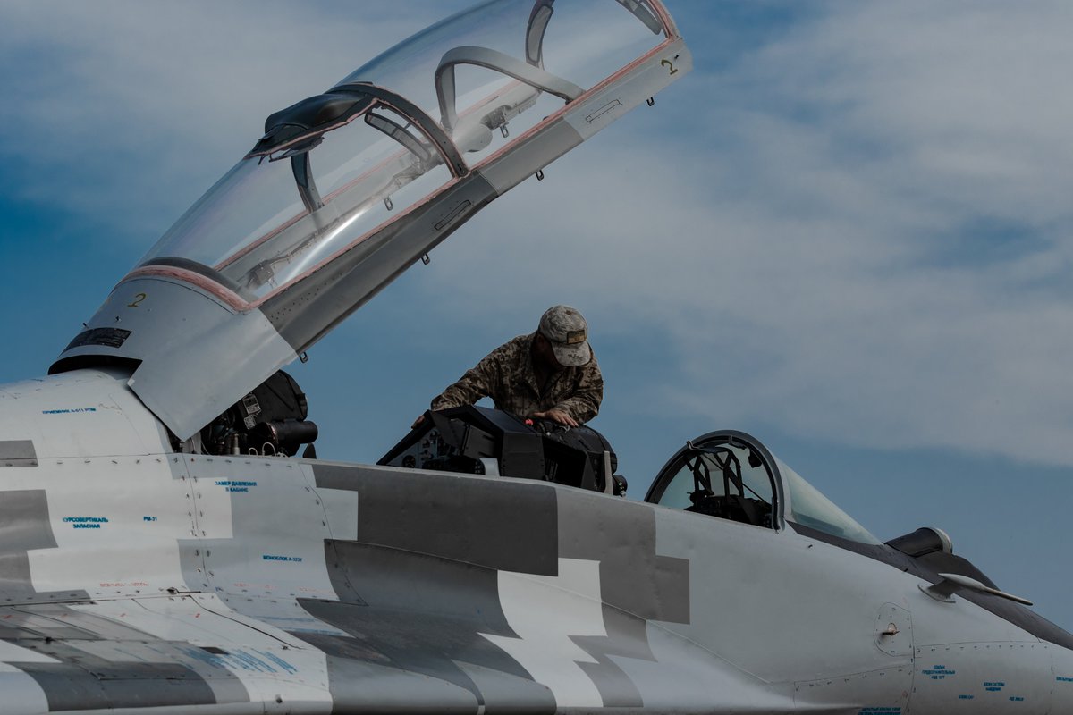 KpsZSU's tweet photo. Getting our MiG-29 ready for flight 🫡🇺🇦 https://t.co/ZC9uSmWtks