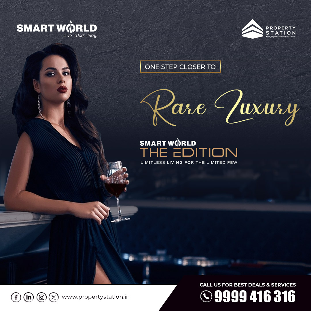 Prop_Station's tweet photo. One Step Closer to Rare Luxury with Smart World The Edition Limitless Living for the limited few
#PropertyStation #luxuryhomes #luxuryresidence #realestate #realestatelife #SmartWorld #THEEDITION https://t.co/t75MxdzR9c
