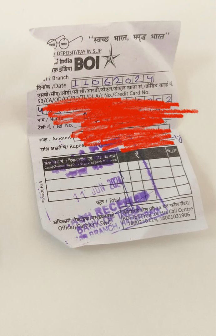 NSkiDuniya's tweet photo. @BankofIndia_IN @RBI @RBIsays I have to do a very urgent money transfer to other bank account for which I deposited  money to my BOI account on 11th june to do that transaction but just after depositing I am unable to do any transaction till date. In this urgency what should I do https://t.co/ODE3cIP8If
