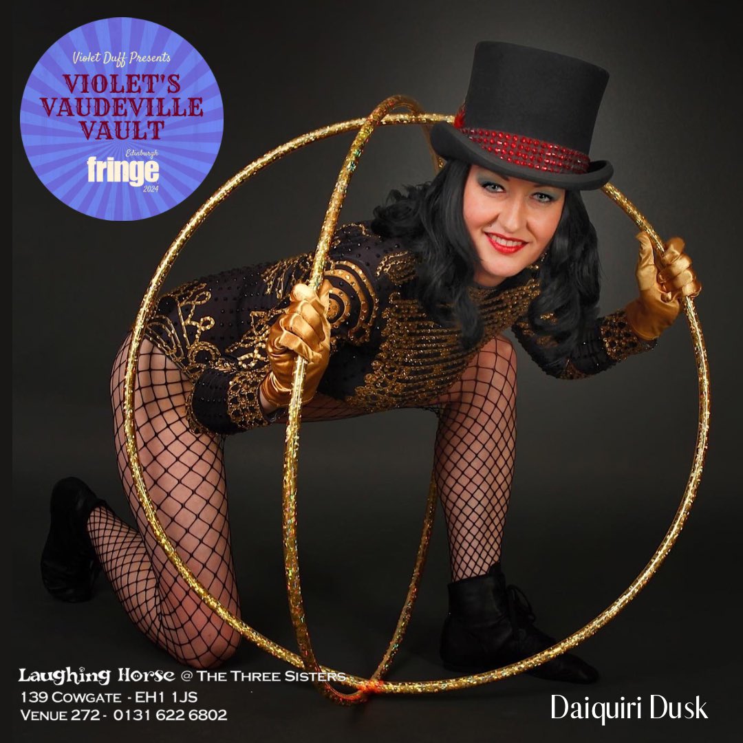 CAST ANNOUNCEMENT. Local legend <a href="/daiquiridusk/">Daiquiri Dusk</a> 17th &amp; 18th August 5.30pm <a href="/edfringe/">Edinburgh Festival Fringe</a> see instagram.com/_violets_vaude… for details 💜