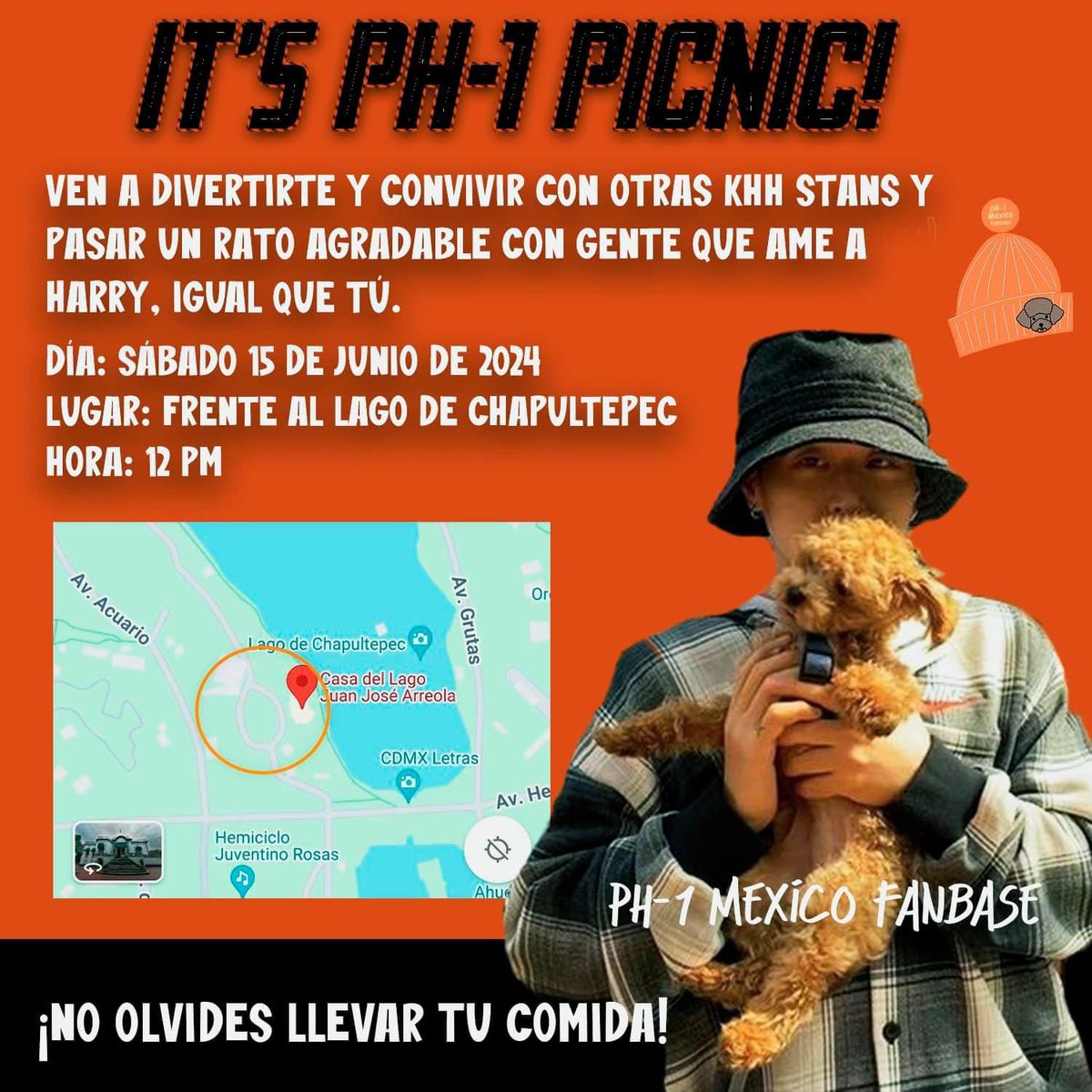 ph1mexicoff's tweet photo. 🍊🍊 𝐈𝐓’𝐒 𝐏𝐇-𝟏 𝐏𝐈𝐂𝐍𝐈𝐂 𝐃𝐀𝐘 🍊🍊
¿Cómo han estado? Disculpen la inactividad, hemos estado bastante ocupadas entre nuestras vidas escolares y laborales y la organización para el evento, por lo que esperamos su amable comprensión
Aquí toda la info
#ph1 #HarryPark #khh https://t.co/jfQFld8FD6