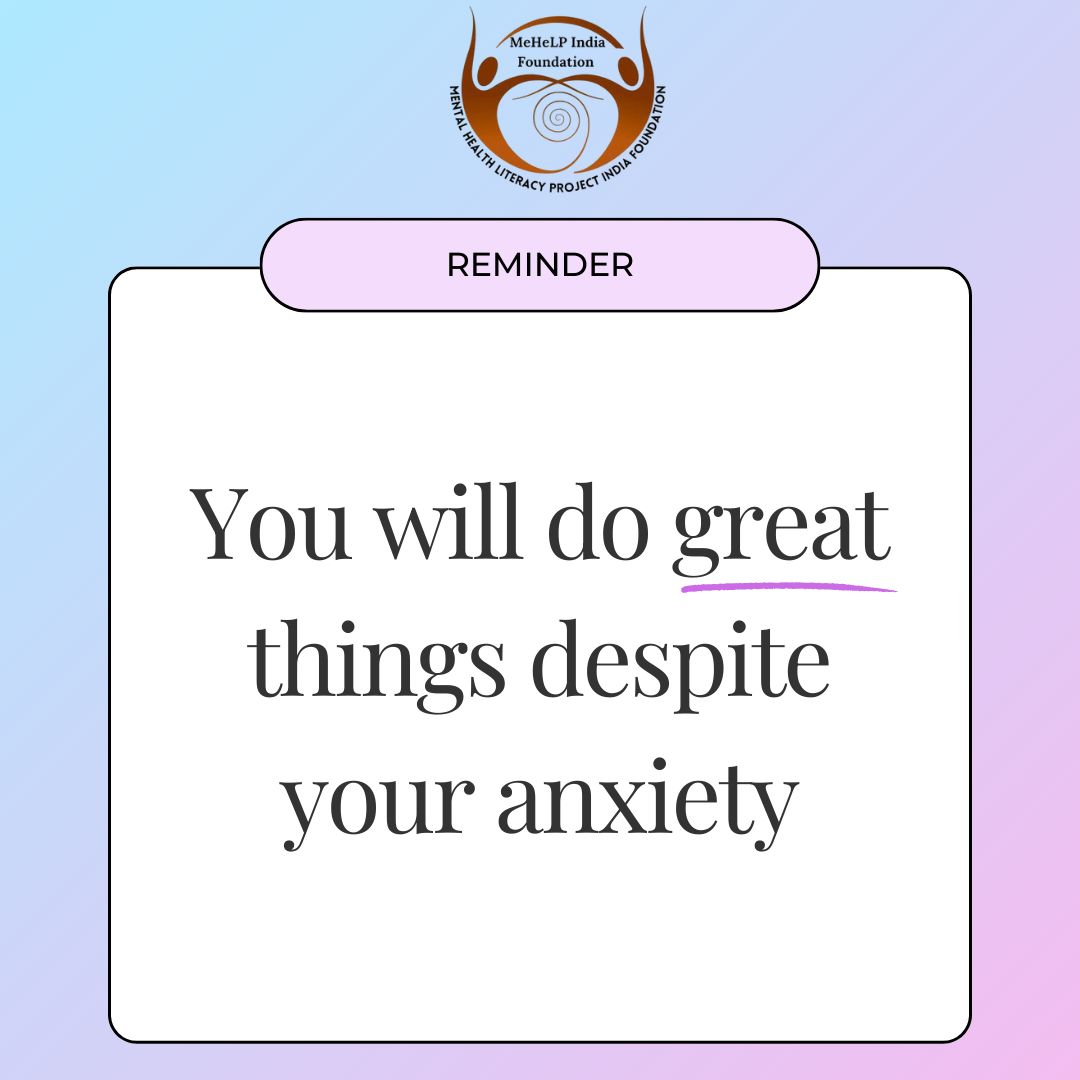 MeHeLP6's tweet photo. While anxiety may be a constant presence, it shouldn't dominate your daily life. There are numerous strategies to help manage both short-term and long-term anxiety. 🤗💌
#mentalhealth #selflove #wellbeing #youmatter #anxietyawareness #mentalhealthliteracies #mehelpindia #kerala https://t.co/D1qmCgJi3n