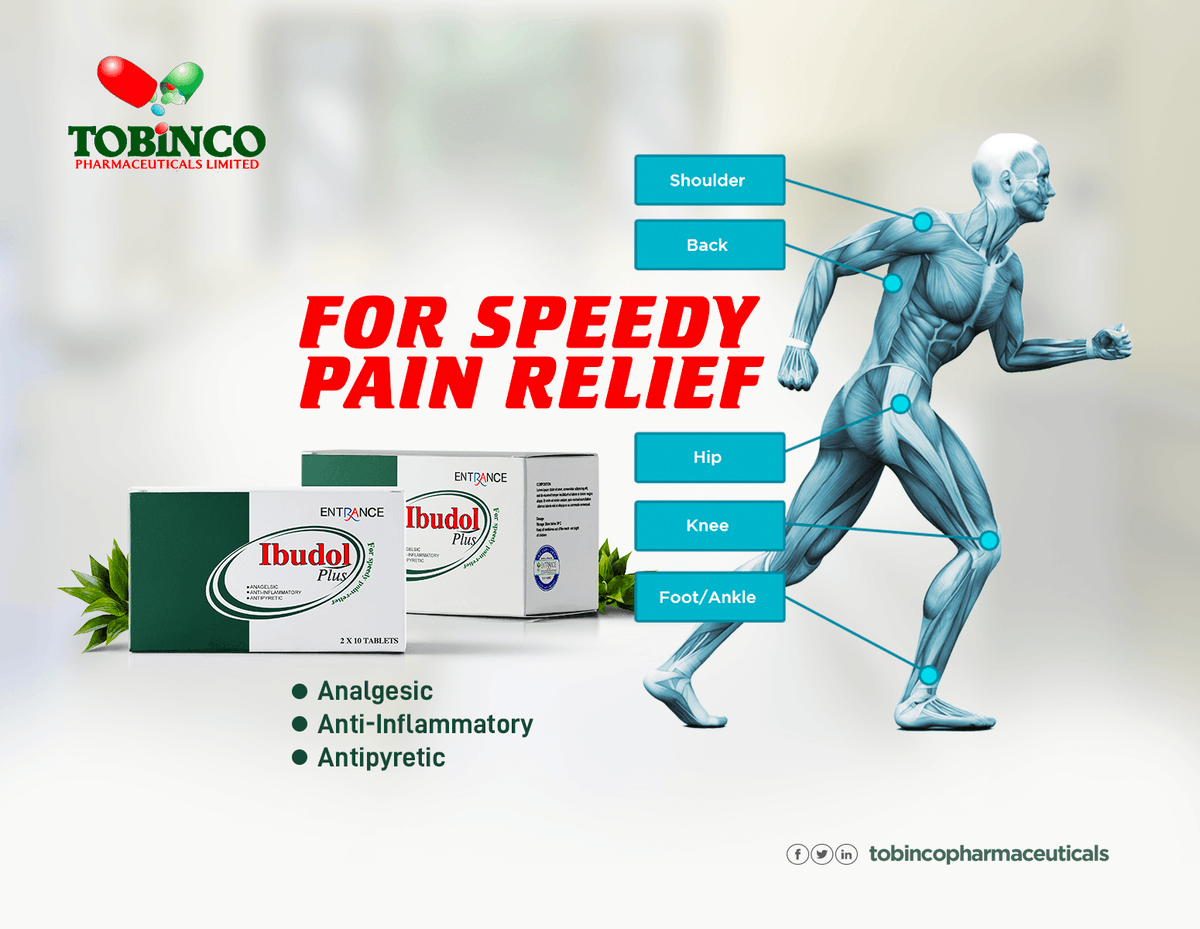 Tobincopharmacy's tweet photo. IBUDOL PLUS: For Speedy Pain Relief

#Painkiller #getwellsoon #Kudus #Nima #KennedyAgyapong #Ibudol #Tobinco #Pharmaceuticals https://t.co/oeHU1GItk2