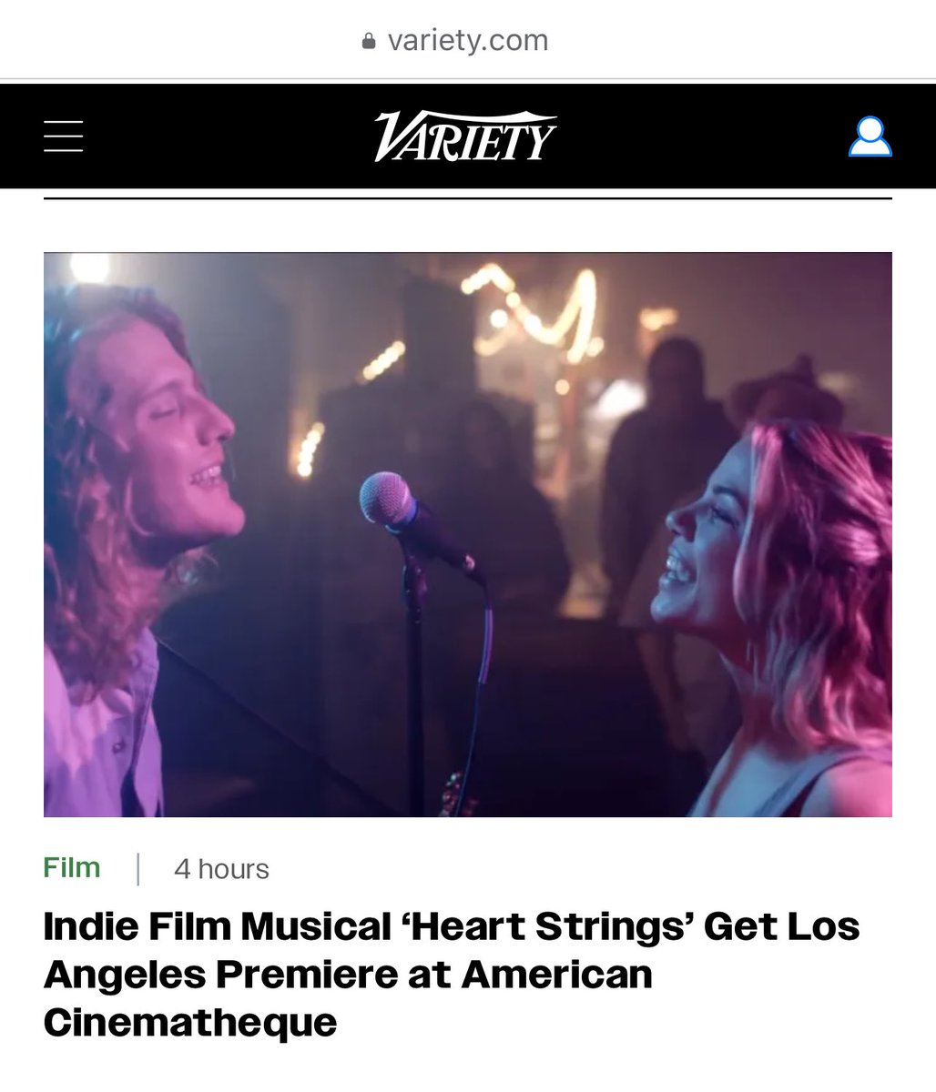 AnnetteACaton's tweet image. CIFFest is in @Variety! "Heart Strings" has its LA premiere June 30. Director Ate de Jong ("Drop Dead Fred") co-wrote with Steven Gaydos, Variety executive VP, Global Content, who is also co-producing. In early June, "Heart Strings" was screened by CIFFest in Carmel-by-the-Sea.