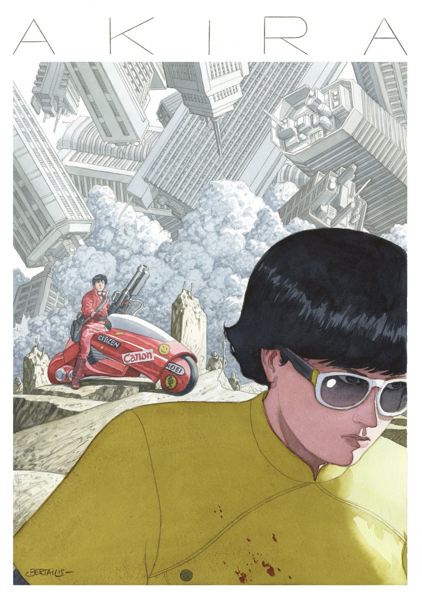 ZvenThe's tweet photo. Dominique Bertail 
Tribute to Otomo 
2015
#Otomo #Bertail #Akira #Comics #Manga #Anime #Illustration https://t.co/kTTpXhNpO2