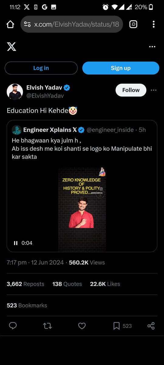 WonderWhy007x's tweet photo. @ElvishYadav @engineer_inside @Pedigree_India
Thanks for sharing  my insta reel of the expose of Pedigree Man,  as much of the people will understand the propaganda of his tiny and ,empty anti India and anti Hindu  brain, More videos to come in future. https://t.co/D3UC4q4VyX