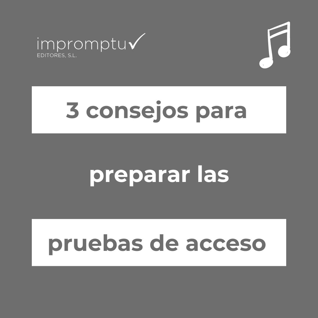 ImpromptuEditor's tweet image. 3 CONSEJOS PARA PREPARAR LA PRUEBA DE ACCESO
✅Prepara bien los intervalos, son las base para el resto de materias.
✅Prepara bien las armaduras de las tonalidades y sus relativas.
✅Prepara los compases simples y compuestos.
 impromptueditores.com/métodos/21-eje…