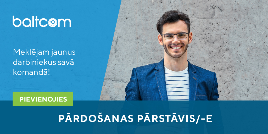 #Teirdarbs Pārdošanas pārstāvim/-ei 🎯 Ja esi motivēts sasniegt augstus rezultātus un Tev patīk komunicēt ar cilvēkiem, pievienojies Baltcom! Sūti savu CV 👉 baltcom.lv/vakances/riga-…