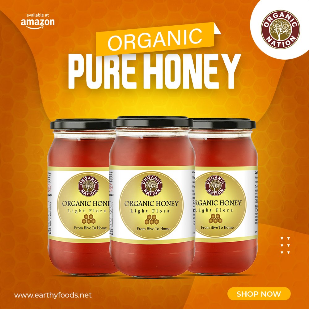 organicnation_'s tweet image. Our Organic Honey Light Flora is a natural sweetener like no other.
Shop Now-
📌Website- earthyfoods.net
📌Amazon- bit.ly/3JJFjF5
📌Flipkart- bit.ly/3XXkNHj
📌Jio Mart- bit.ly/3O64LqU
#OrganicHoney #LightFlora #NaturalSweetness #OrganicNation