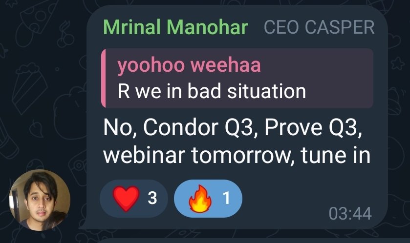 rekt_wojak's tweet photo. Get ready for #SummerAI with Prove AI and Condor upgrade!

Let's go $CSPR! https://t.co/PXrXHpVgPf