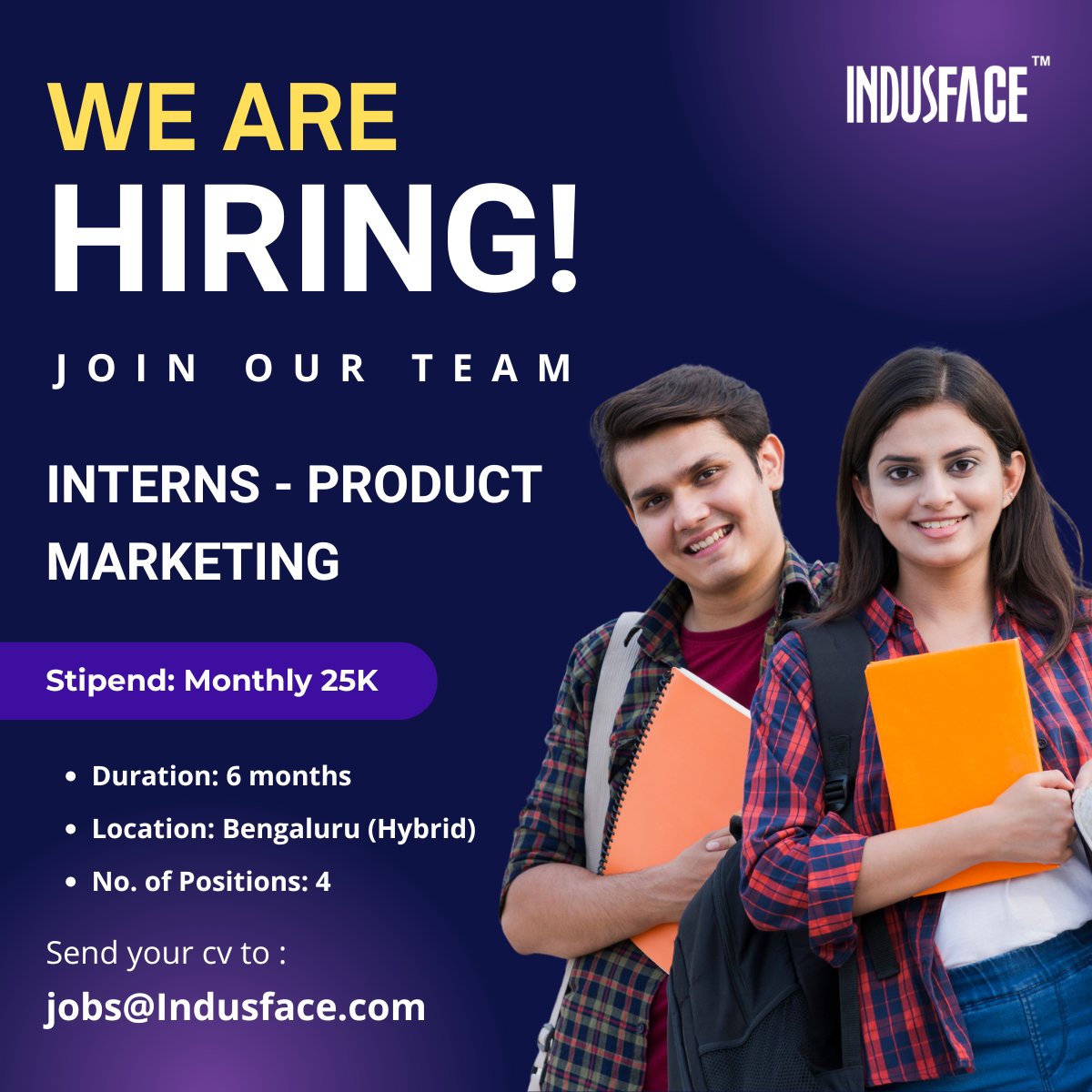 Indusface's tweet photo. ✨ Looking to hire four #interns in our #productmarketing team in #Bangalore.

#grad2023 #grad2024 #graduatejobs #internships #graduatecareers #graduatejobsearch #mbagraduates #managementgrads #managementjobs #freshgraduates #hiring #nowhiring #apptrana #indusface https://t.co/ZKjnCOsHYE