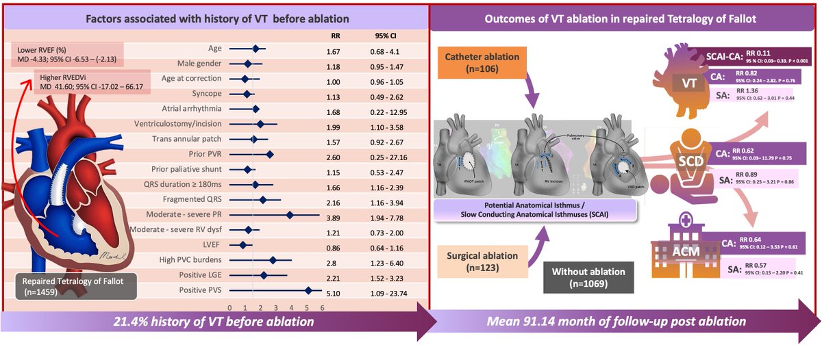 pranajgnth's tweet photo. Proud to share our publication in the @aphrs_jhrs_joa "Long-term outcomes of #VT ablation in repaired #TOF : Systematic review and meta-analysis." We also propose a stepwise approach of risk stratification for VT ablation of repaired TOF. #Epeeps

https://t.co/YjFfHRN32w https://t.co/zw3ZBLUMvS