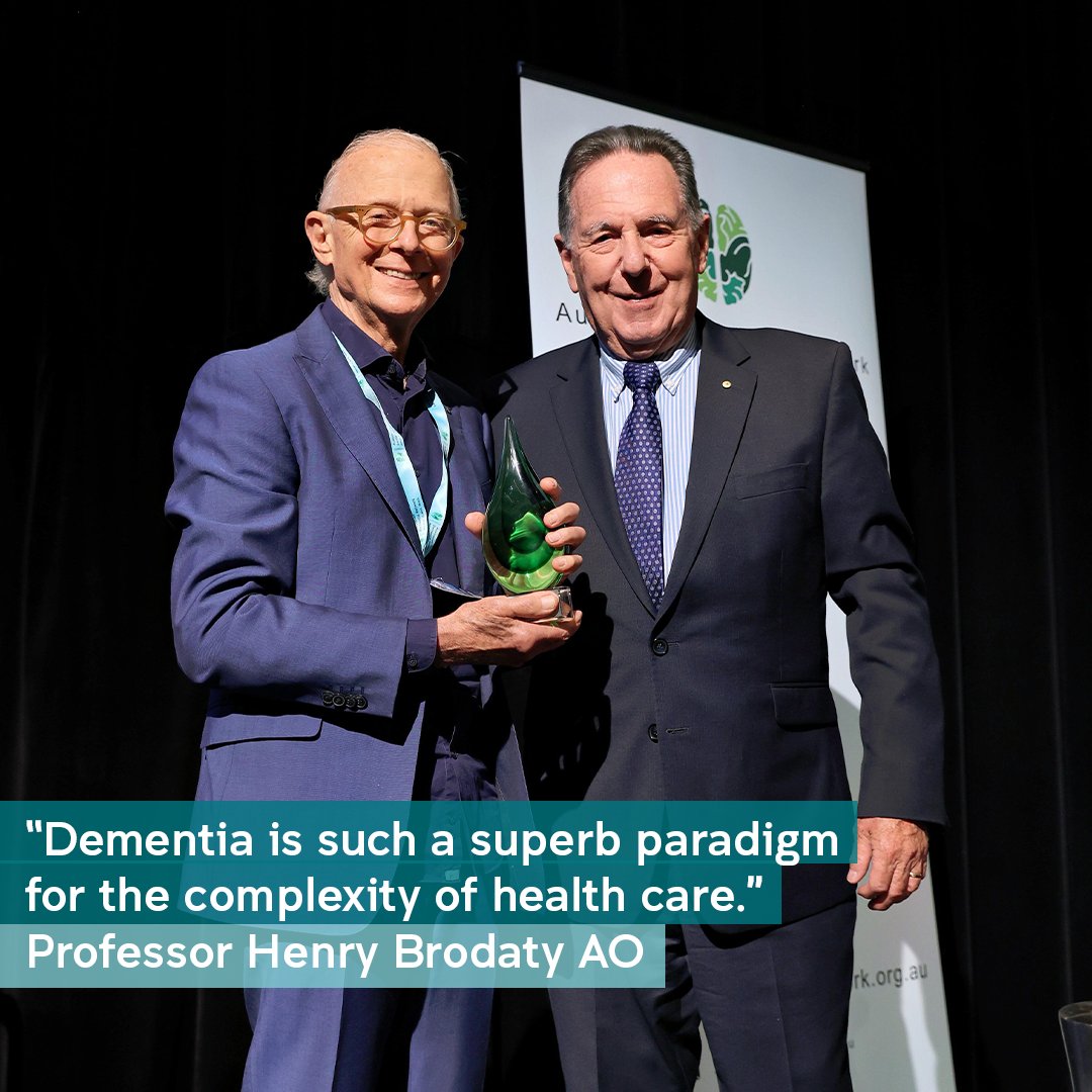 Today we are celebrating the work of CHeBA Co-Director <a href="/UNSW/">UNSW</a> Professor Henry Brodaty AO – who has been honoured with the Lifetime Achievement Award at the 2024 Australian Dementia Research Forum. 👏

Read more: bit.ly/3VCjaPA

#ADRF2024 <a href="/UNSWMedicine/">UNSW Medicine & Health</a> <a href="/ADNeT_Australia/">Australian Dementia Network - ADNeT</a>
