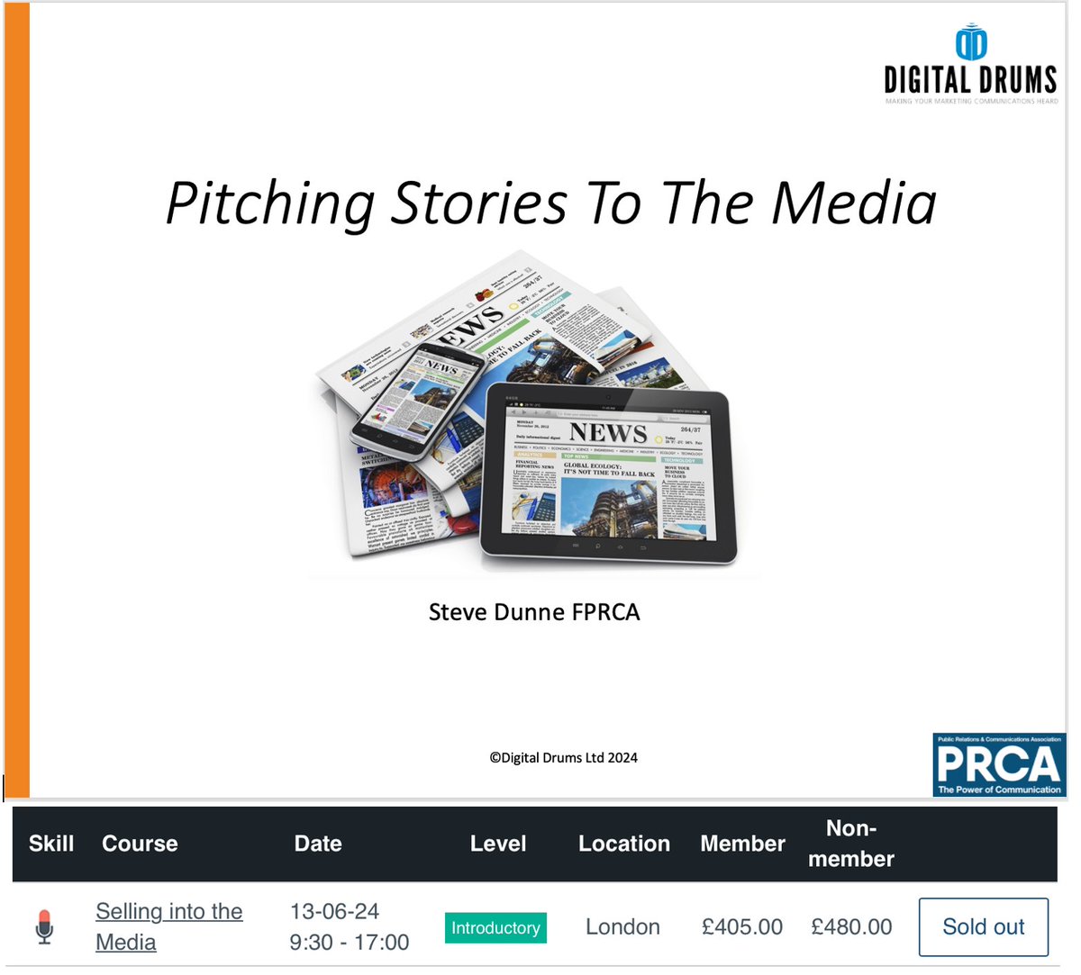 SteveDunne's tweet photo. It's the hottest ticket in town today! Our "Pitching stories to the media" workshop for @PRCAtraining  in London is sold out. Virtual training is great, &amp; definitely has its place, (but secretly I much prefer face to face training) #PRCA #PR #PRandComms #MediaTraining #MediaSklls https://t.co/v4mOXmipah