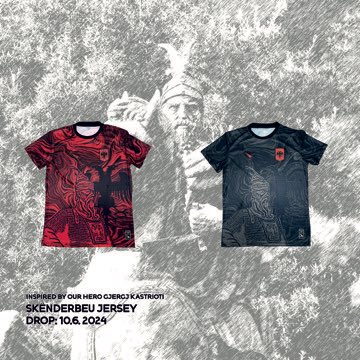 PhoenixCLo's tweet image. Skënderbeu jersey