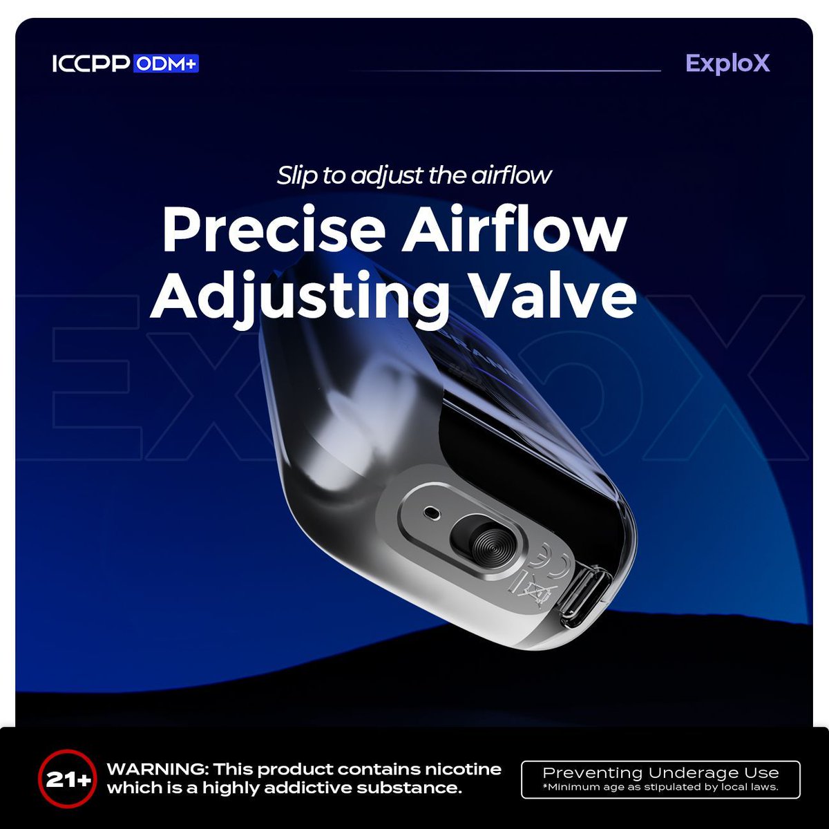 ExploX stuns in Dubai!
Introducing the ExploX from ICCPP  : Adjustable airflow + Adjustable vaping modes, Switch to your desired modes ! 
Date:  12-14 JUNE 2024
Address：Dubai World Trade Centre Hall 1
See you guys at Booth 1100

#worldvapeshow   #vapeevent #vapeshow  #iccpp