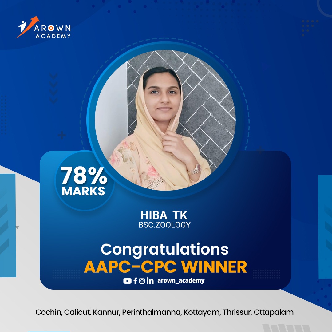 arownacademy's tweet image. Congratulations our recently AAPC-СРС
PASSED students 📷📷📷
Study medical coding / medical scribing / Hospital Administration from Kerala's no1 Institute 📷
#arownacademy #medicalcodingandbilling #bestmedicalcodingacademy
#southindiasno1alliedhealthscienceinstitute